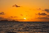 SEYCHELLES - 416 - Tramonto con Praslin sullo sfondo